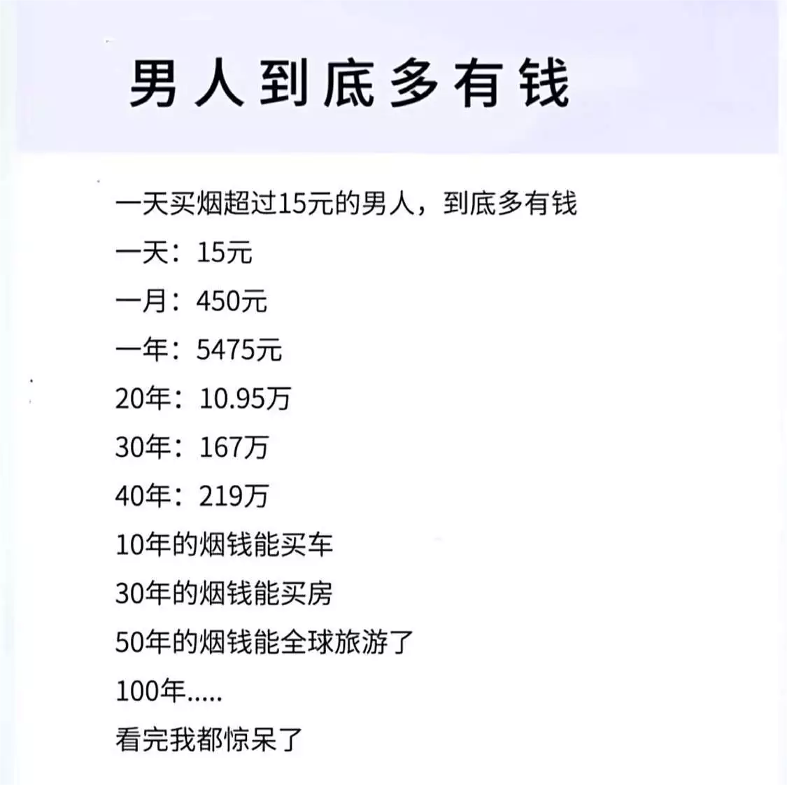 男人到底多有钱。