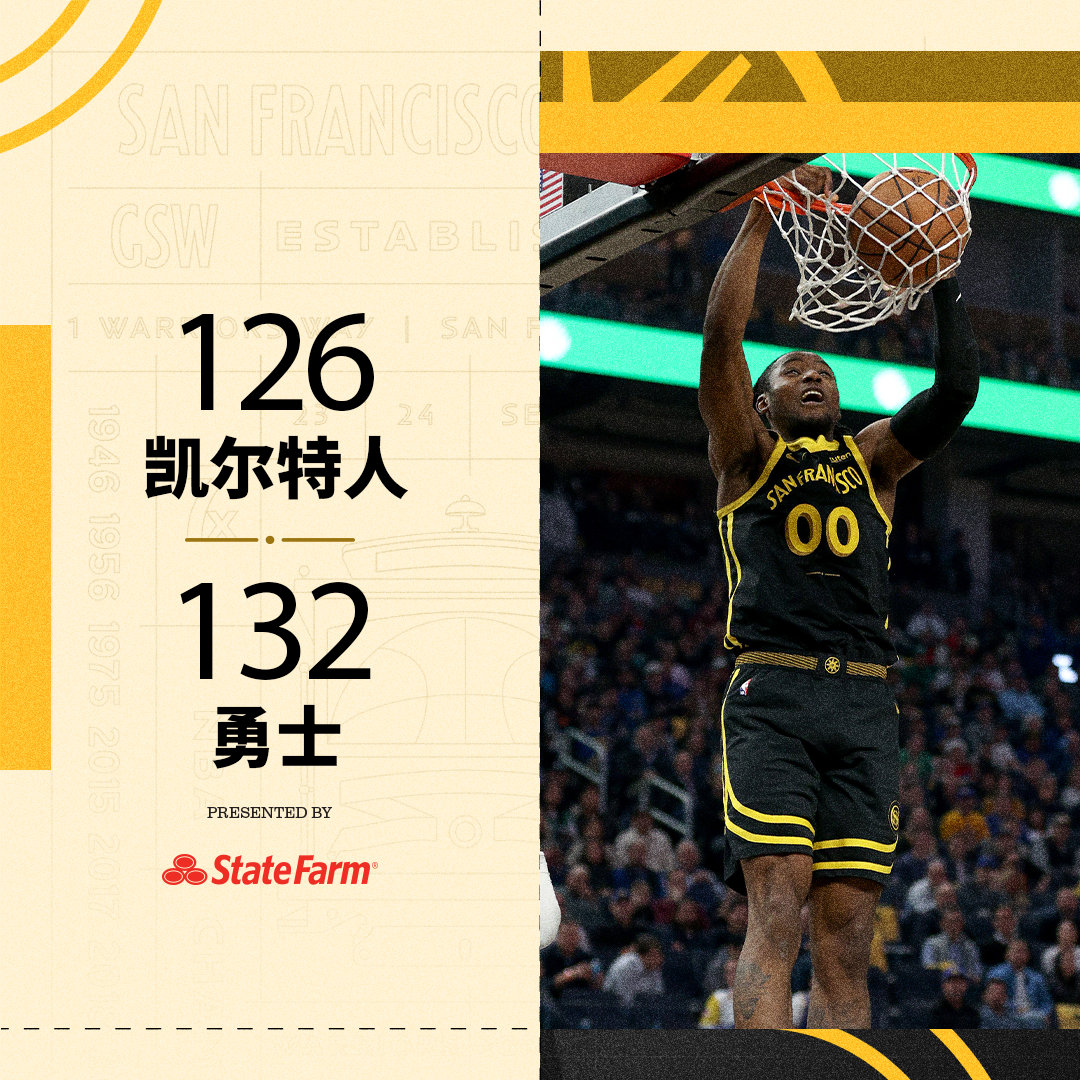 【绝地求生】

勇士下半场一度落后17分，库里还身背5犯，命垂一线！

结果库里