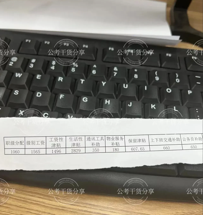 北京市一公务员工资条，引发了北京公务员留言，他们工资有多少？
1、二十多年的应该