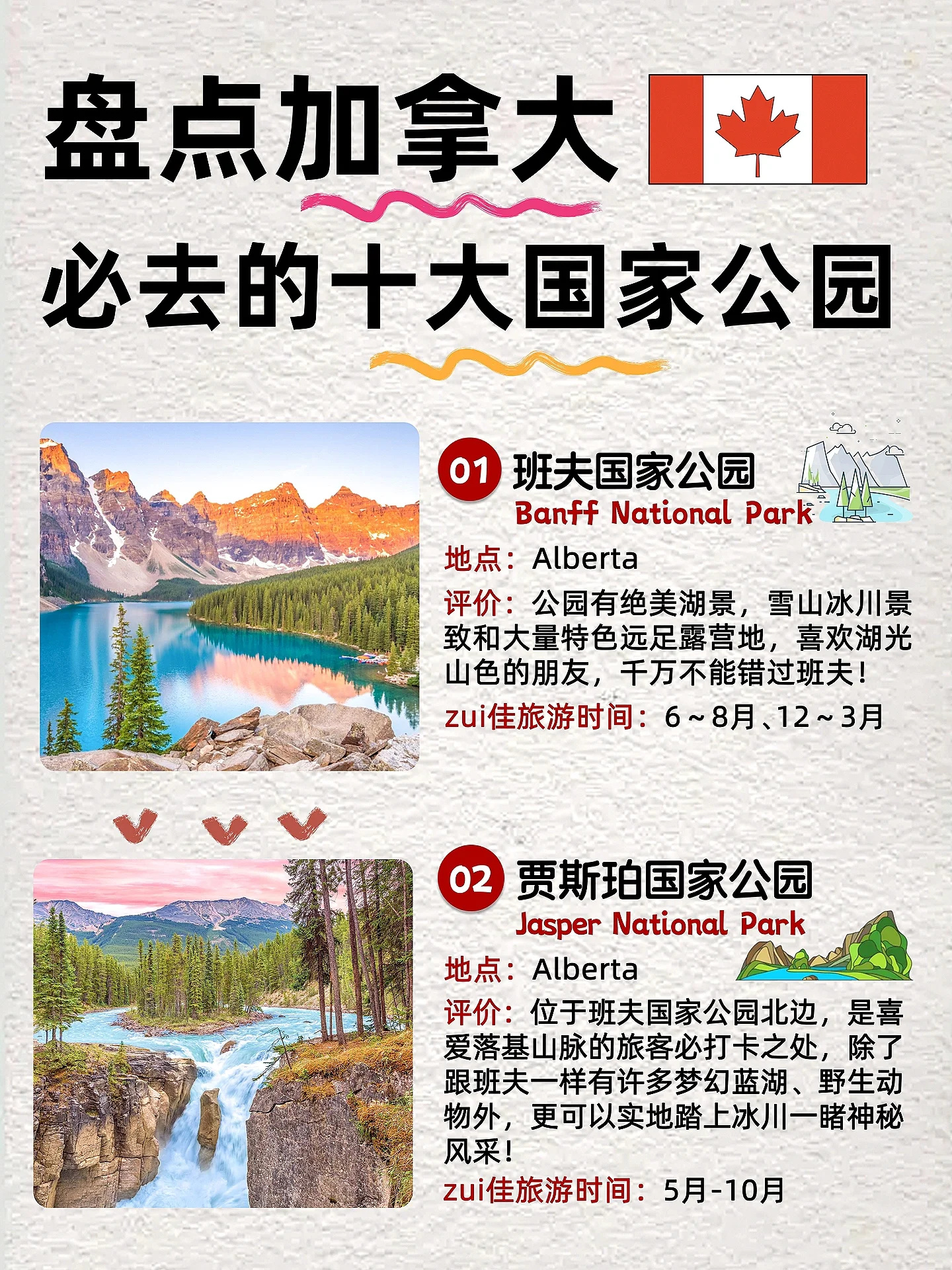 攻略｜盘点加拿大必去的🔟大国家公园