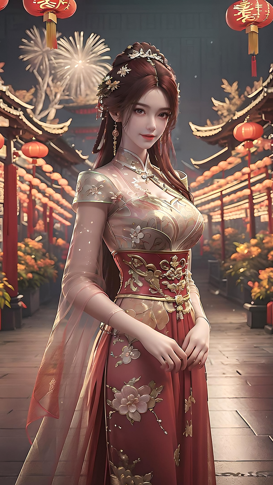 国漫女神AI绘画｜《完美世界》叶倾仙4K高清无水印手机壁纸推荐！