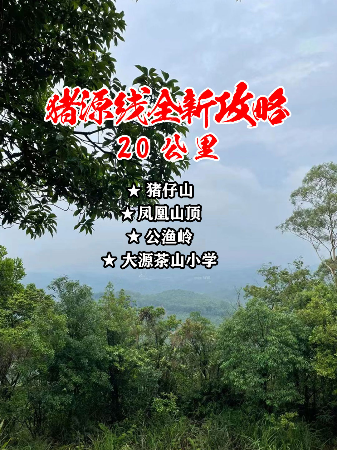 每周一山|猪源线，小白都可以走💯