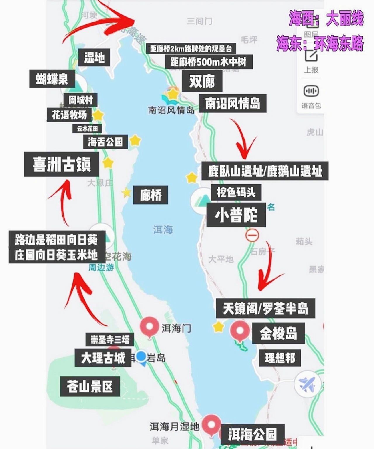 大理旅行｜学生党洱海环游路线📝干货攻略
