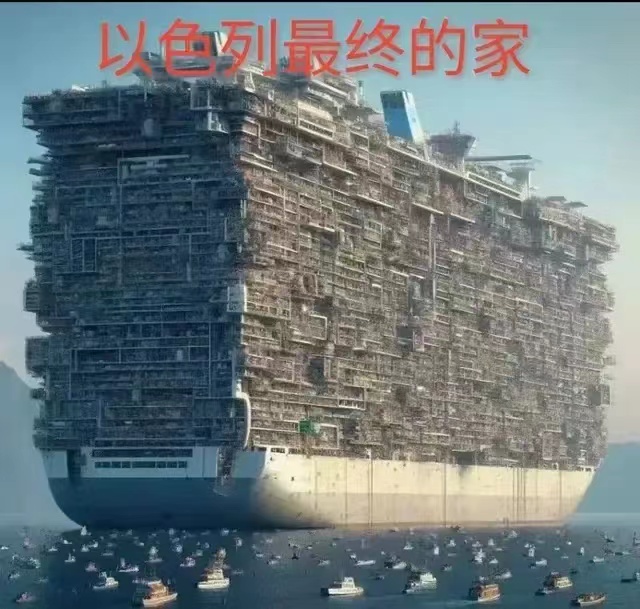 这张图片最近很火，有可能以色列以后就这样了