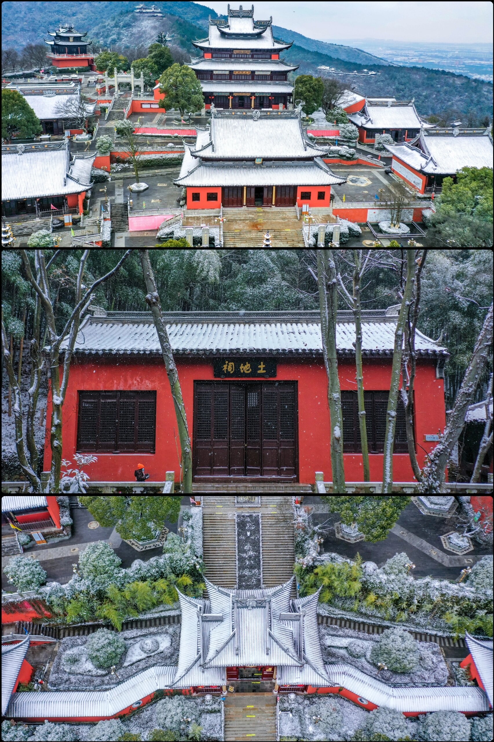去啥北京故宫，苏州乾隆行宫，也有红墙白雪
