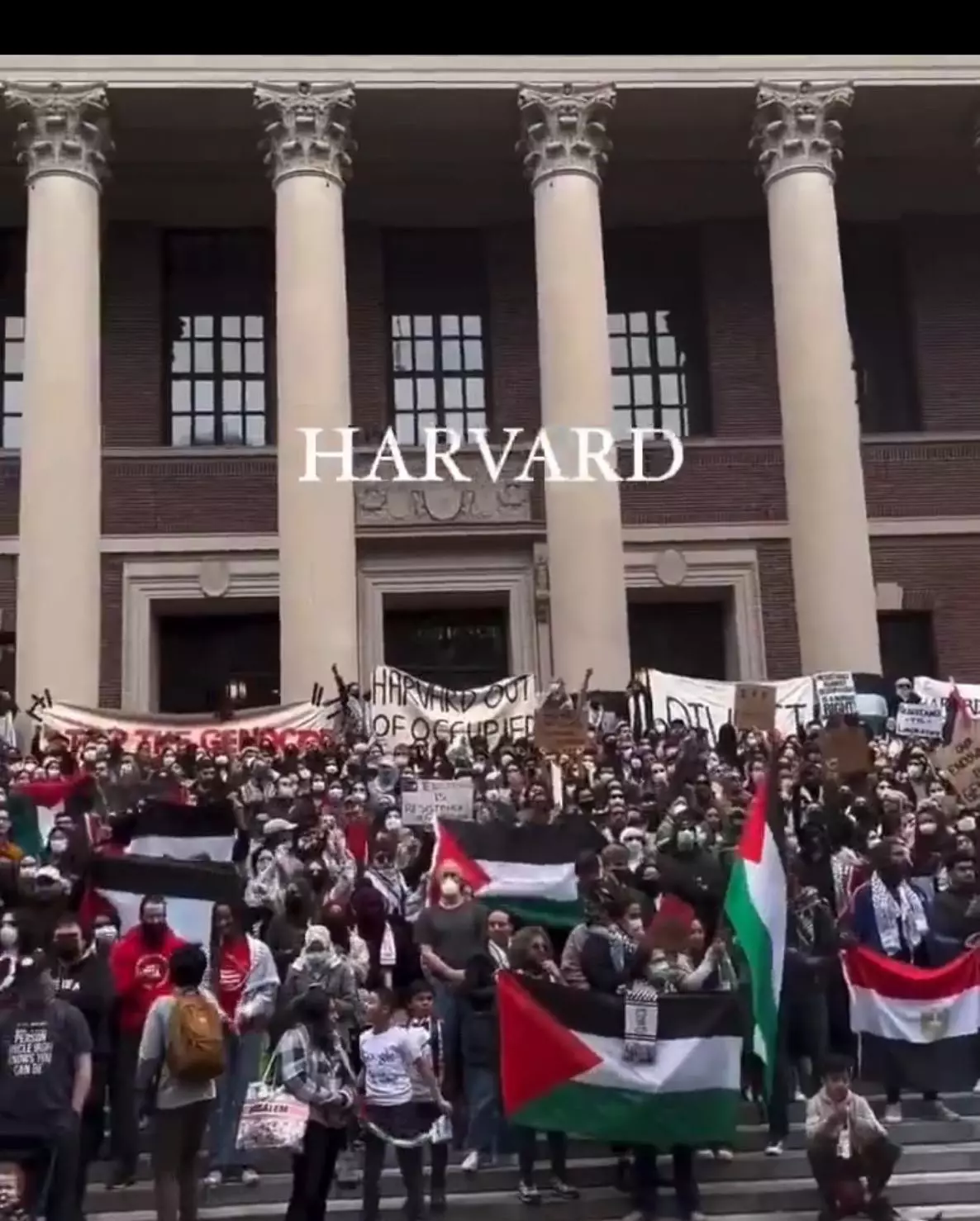 哈佛大学没有退缩，继续允许支持巴勒斯坦。
这点确实佩服，世界第一名校还是有骨气的