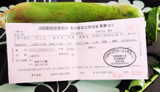 今天刚去银行存了一个大额度，突然感觉有点悲哀，已到中年这是我全部的家当。
我和娃