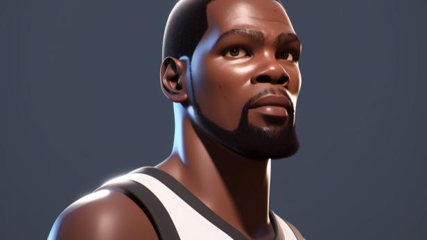 NBA球星原创卡通头像壁纸——凯文·杜兰特