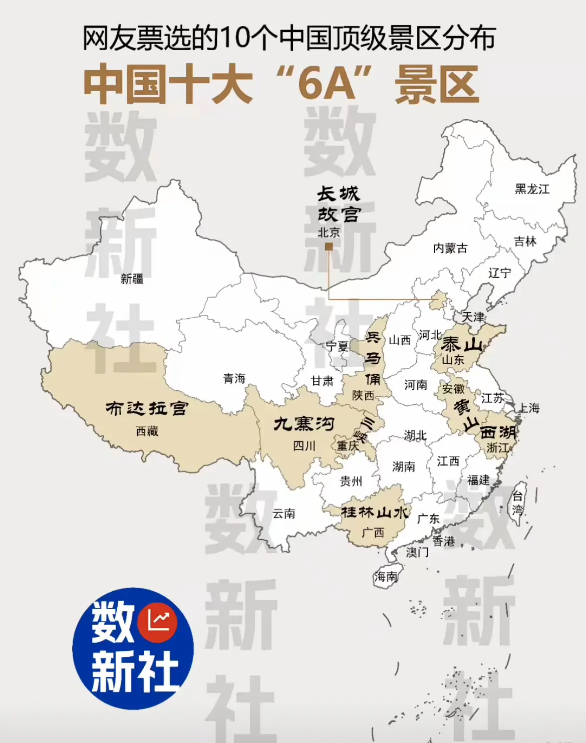 网友评选的中国十大“6A”级景区