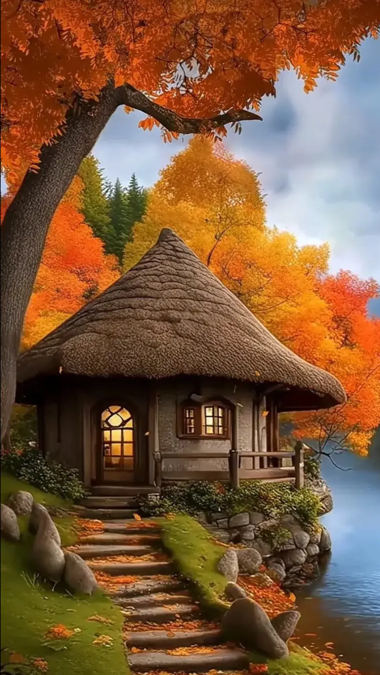 记忆小屋
老舍石阶落叶黄，
清幽小院话沧桑。
多年未见回归客，
…………
【上联