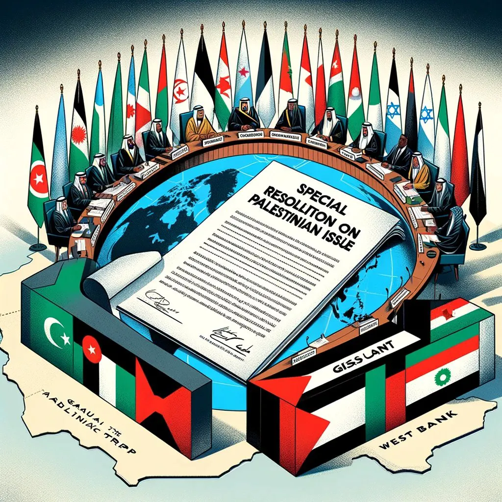 最近，阿拉伯-伊斯兰国家领导人在特别峰会上通过的决议确实谴责了以色列犯下的大规模