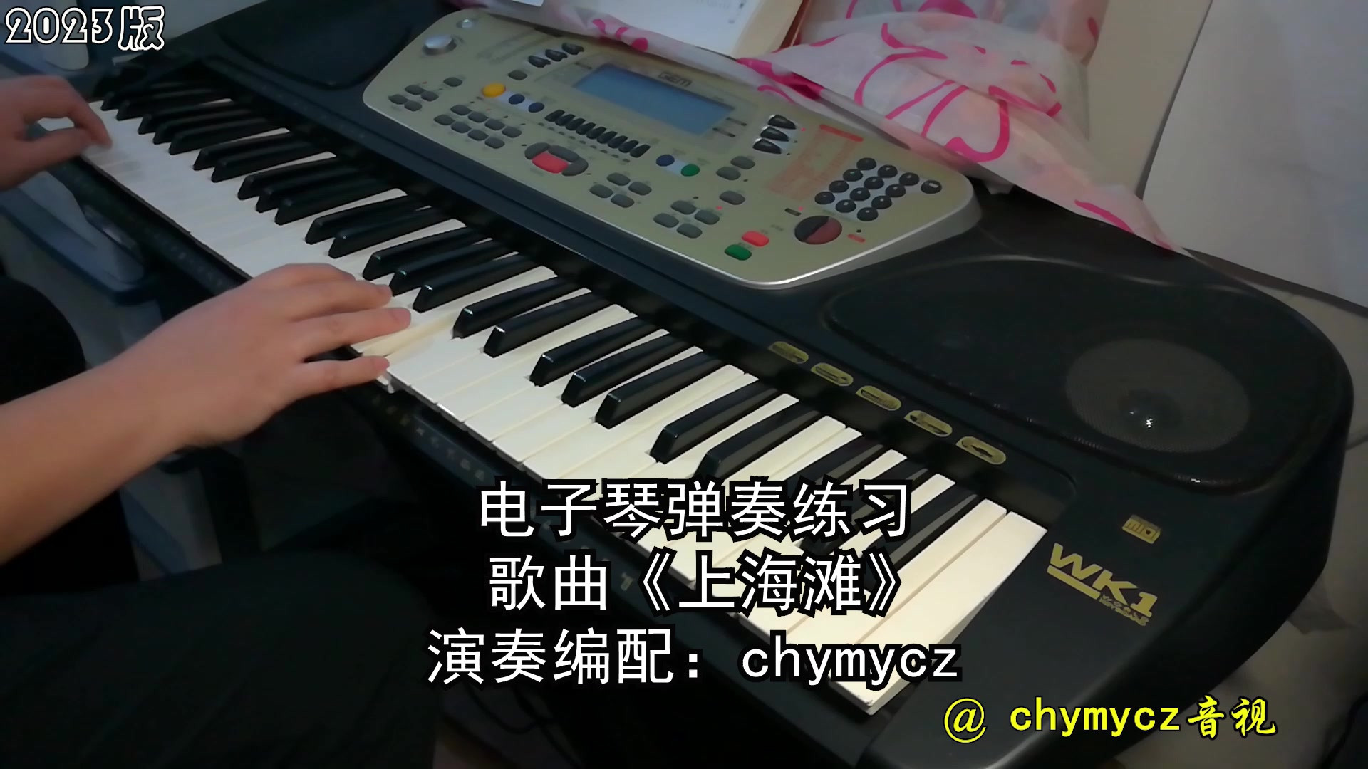 歌曲《上海滩》chymycz电子琴弹奏编配练习#美好生活进行时