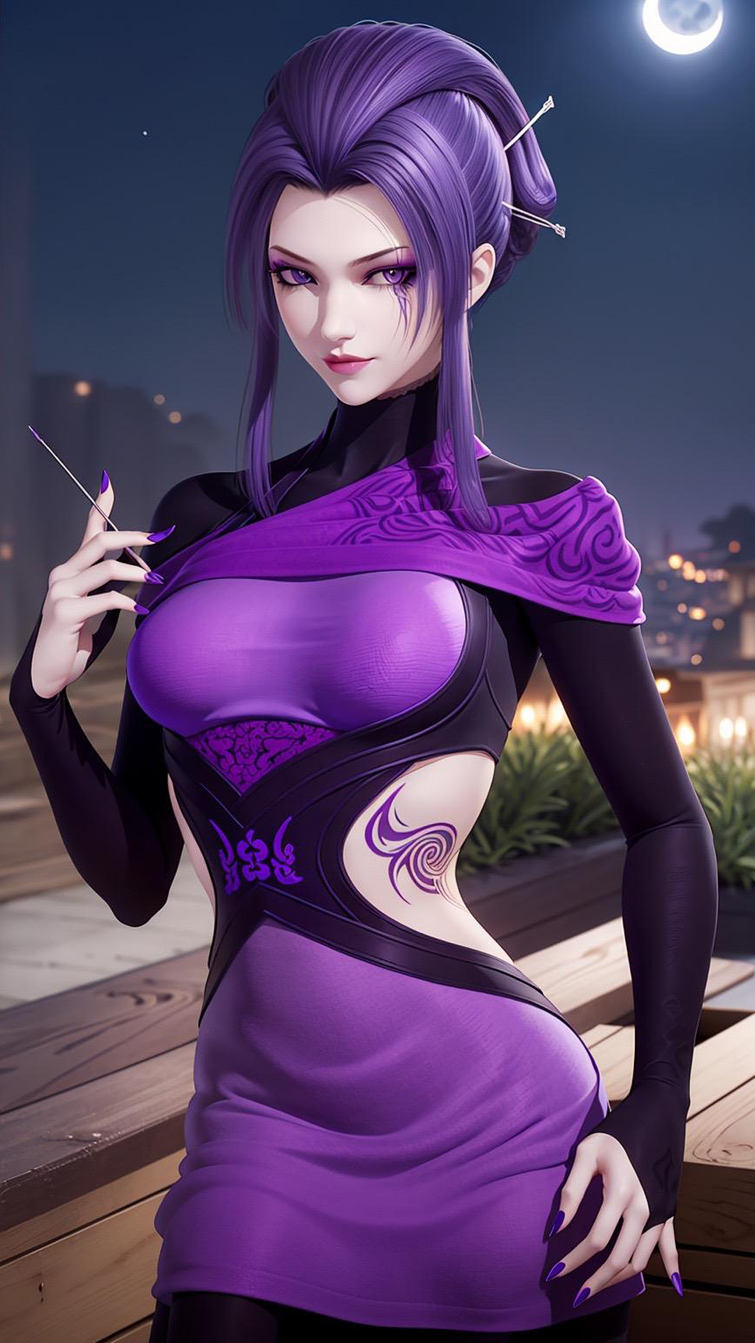 国漫壁纸｜《秦时明月》国漫女神AI超高清手机壁纸：紫女、田蜜、雪女，她们三个最喜