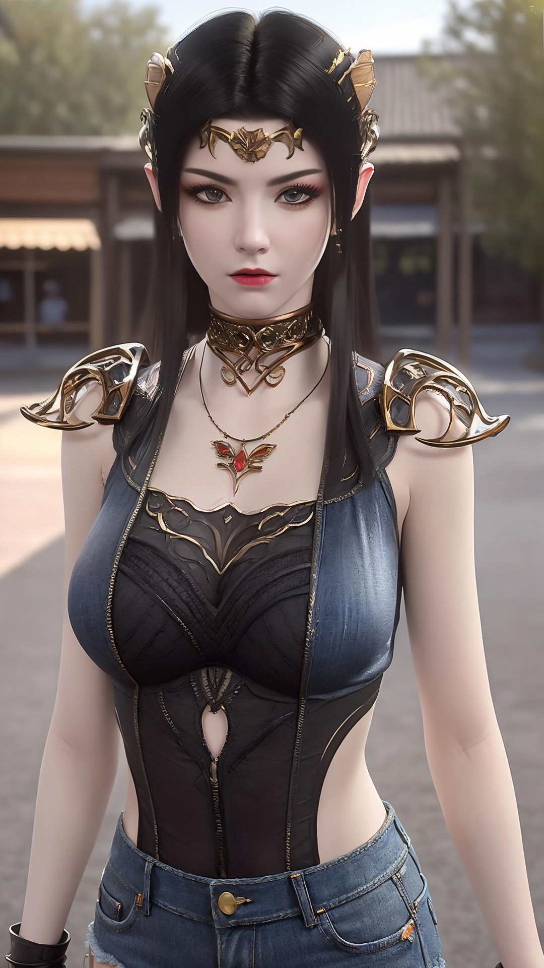 《斗破苍穹》国漫女神高清手机壁纸：用AI功能帮美杜莎女王换装，真的太美了！