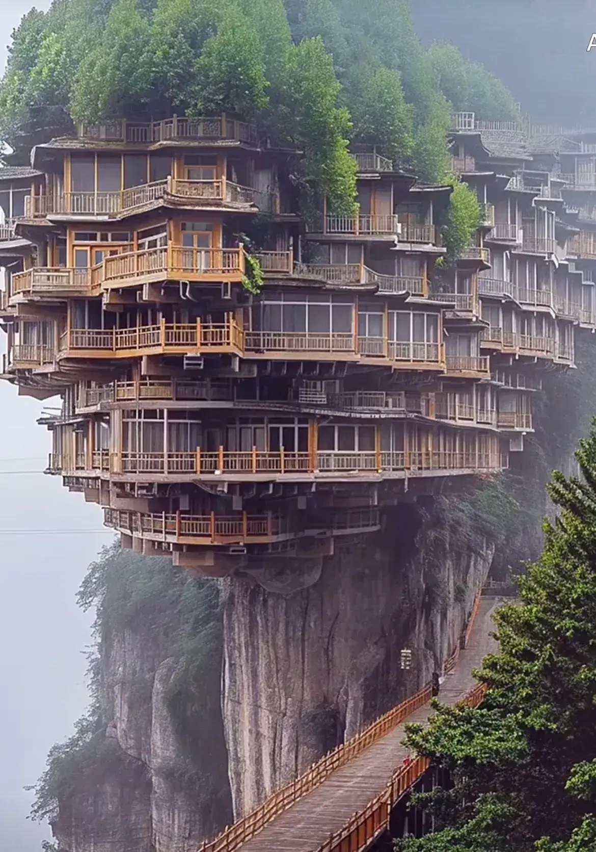 这是哪里的景区？简直是奇观。

