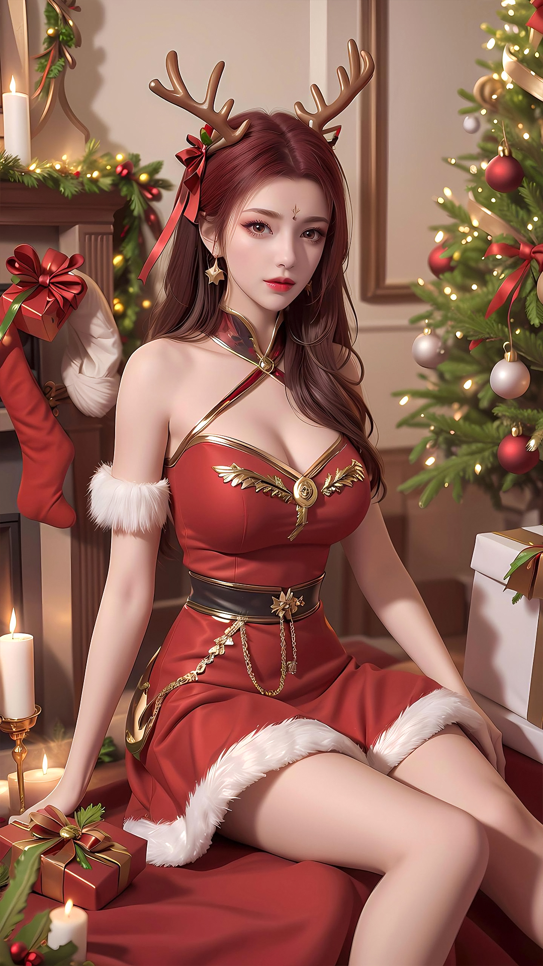 国漫女神｜《斗破苍穹》米特尔·雅妃AI高清手机壁纸：成熟性感的美女拍卖师，虽然修