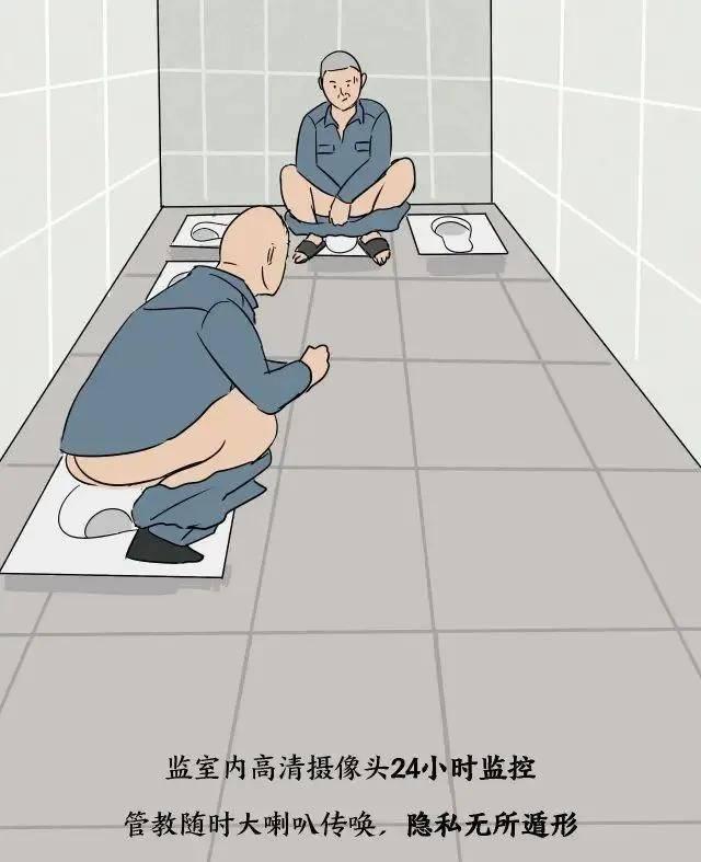 
监狱是不能随便上厕所的。

人有三急，但再急，也得打报告。

小号憋不住，民警