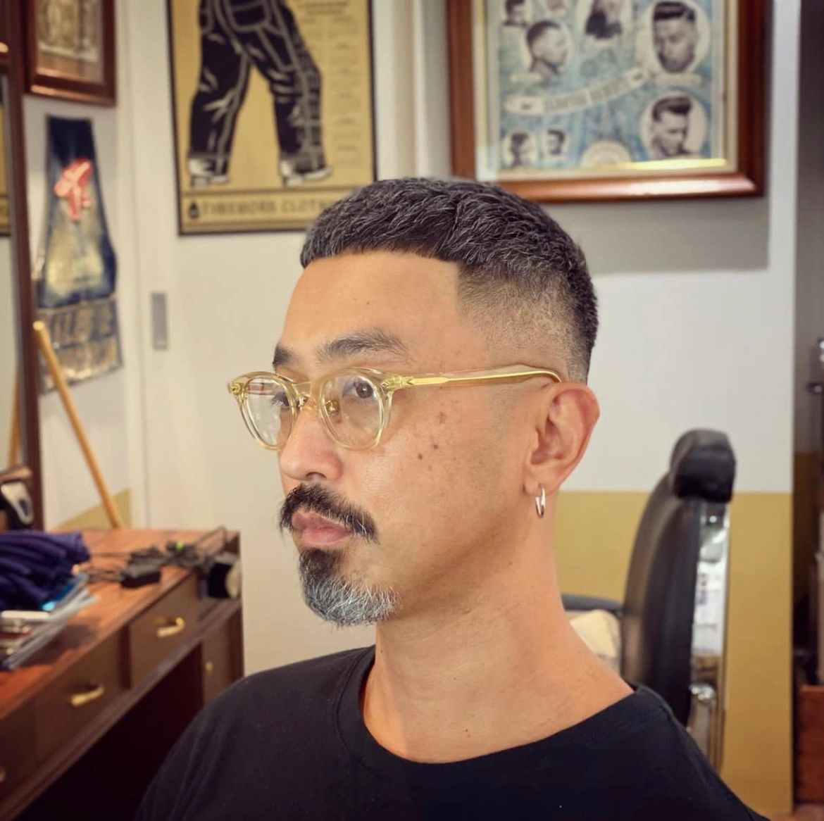 有味道的大叔发型，太man了。