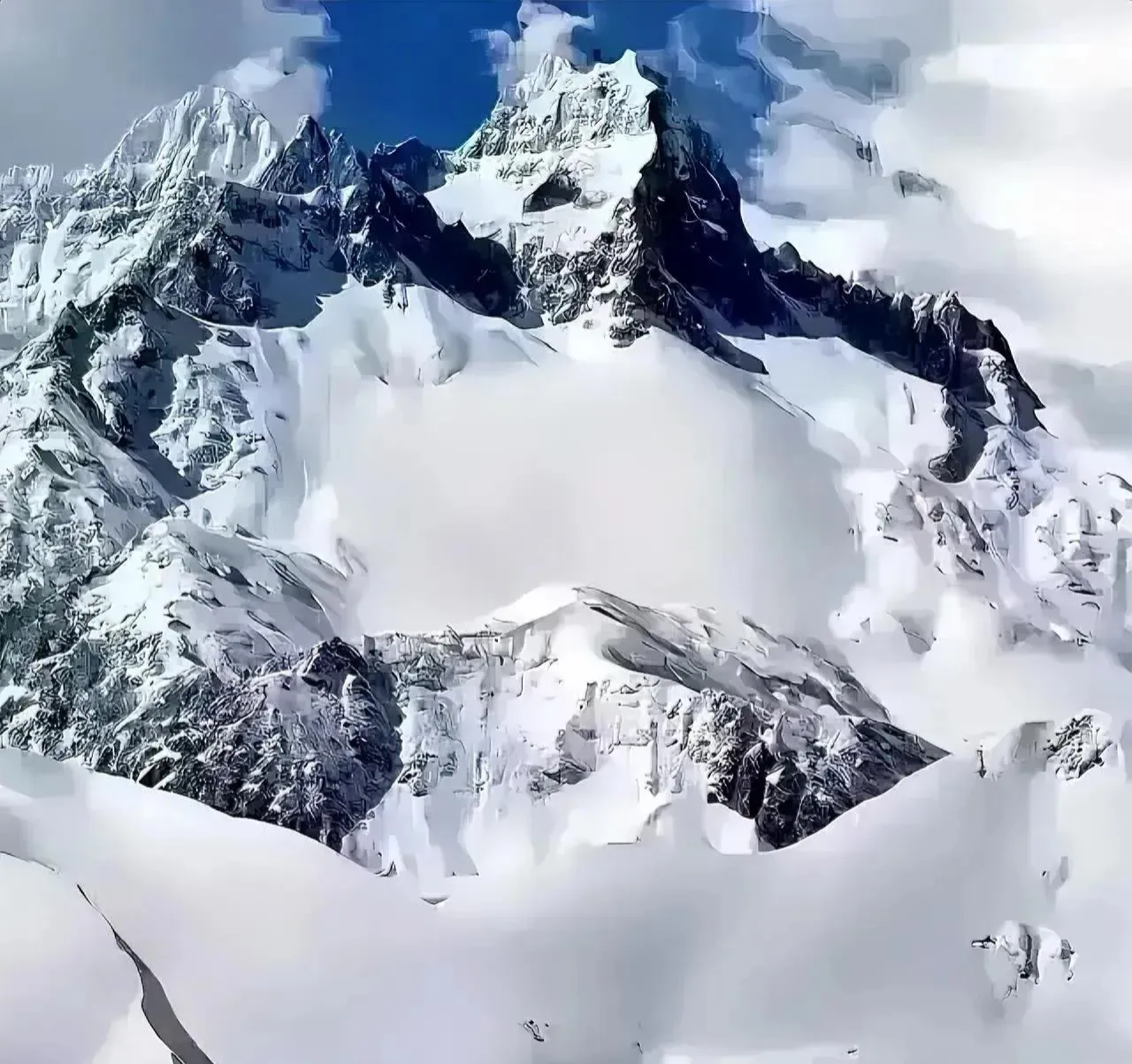 这雪山太美了，喜欢登山者的最爱