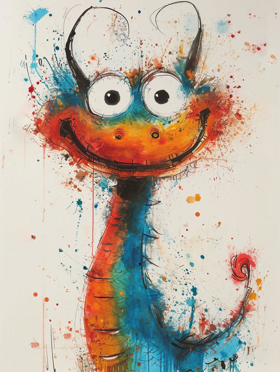 Midjourney | 潦草龙龙过新年 你pick哪张？
大眼龙龙撒fufu的