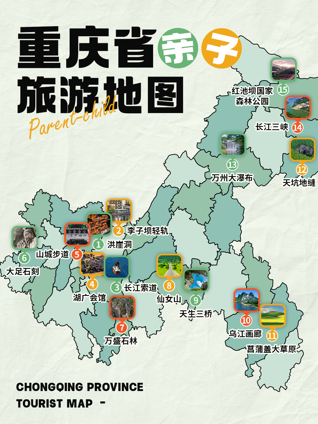 暑假带娃去重庆，这些地方才真的不费脚