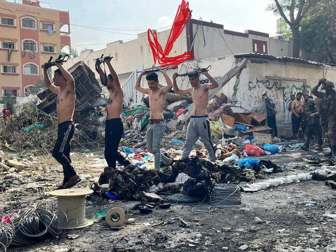 哈马斯又大规模投降了？（见图）
巴勒斯坦地方媒体表示，以色列占领军捏造了这张照片