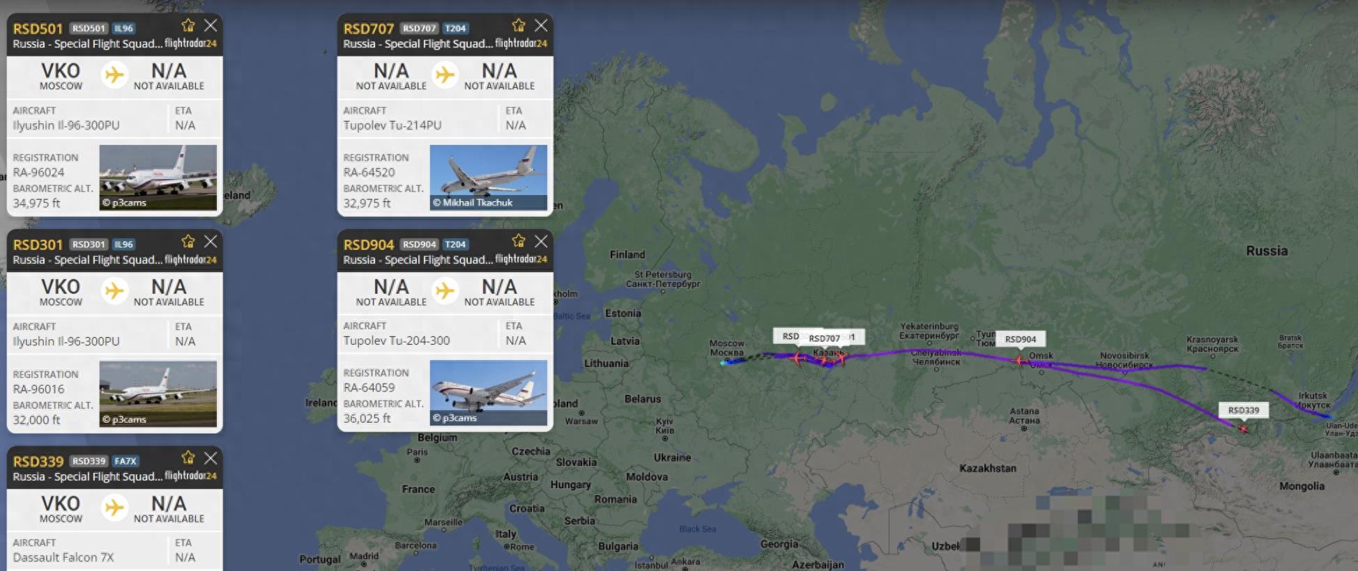 俄罗斯总统普京伊尔-96专机抵达北京，俄方对此次普京出访做足了准备工作，有了普里