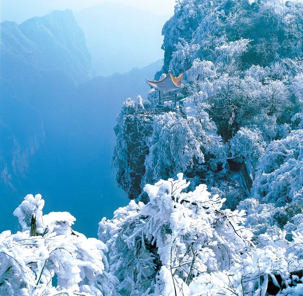 张家界的雾凇和雪景，与任何一个地方都不一样 ​