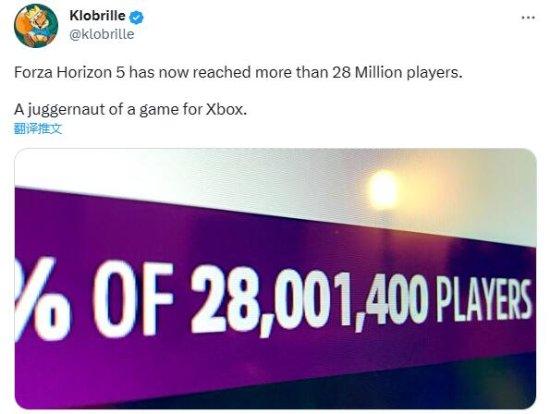 《地平线5》玩家数破2800万！Xbox游戏的骄傲