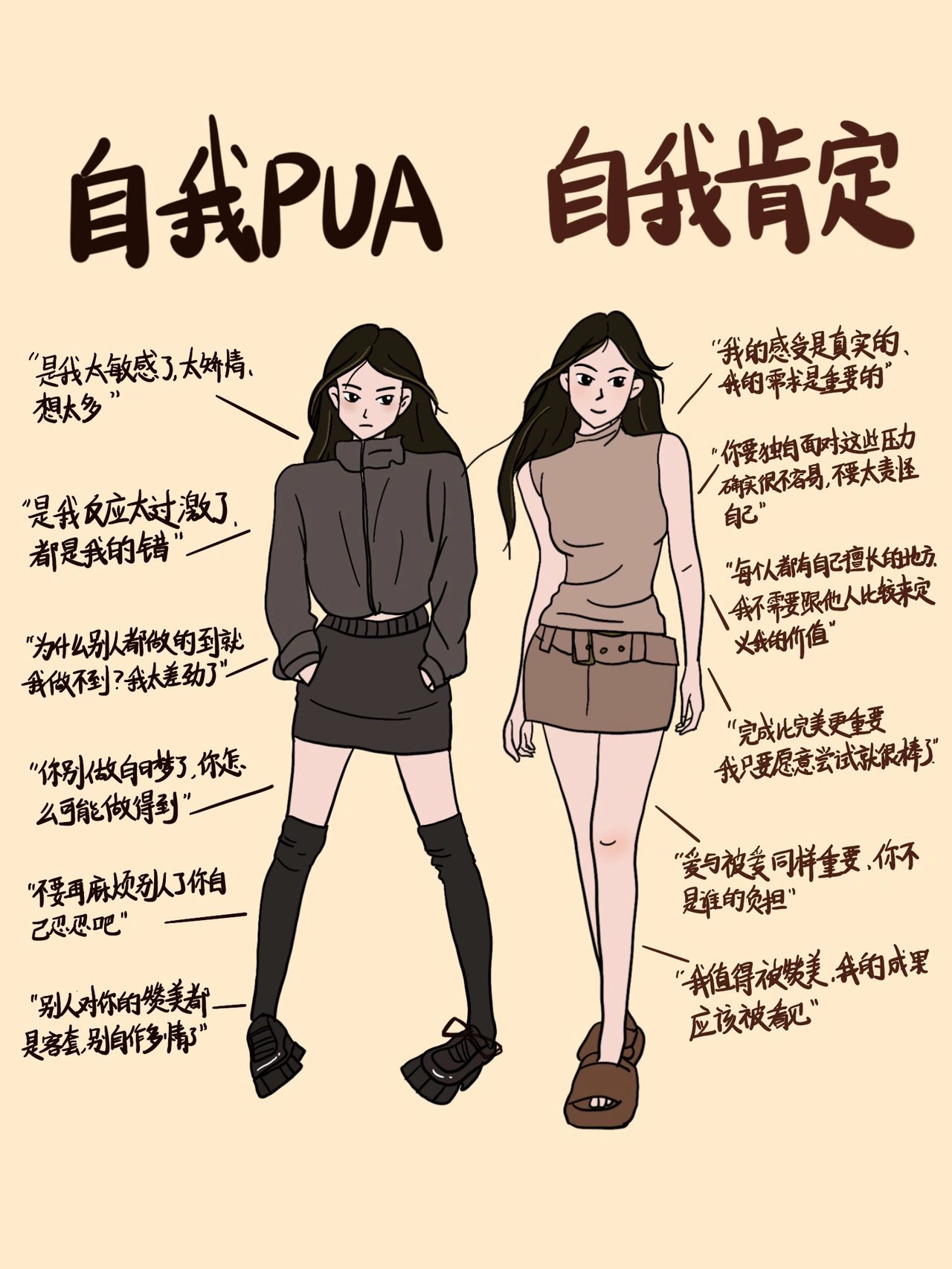 快停止自我pua吧！#PUA#