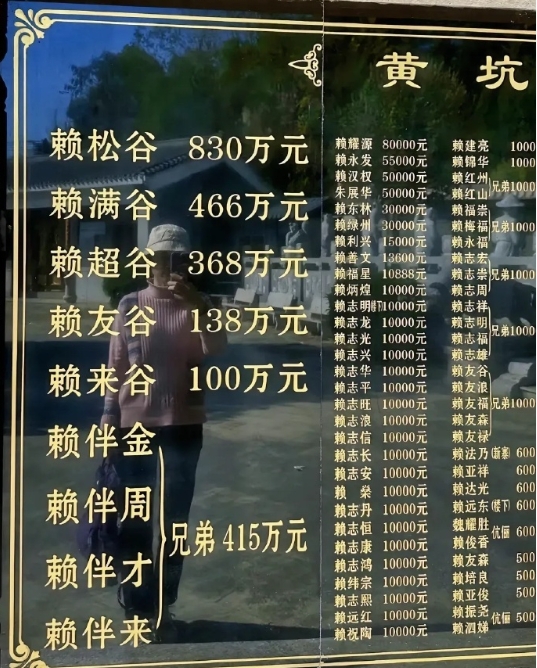 村里修祠堂，就可以看出村民的实力。 