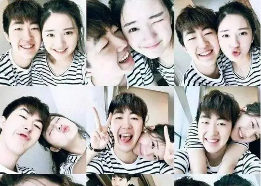 赵露思素人时期的男朋友，两个人看着好甜啊