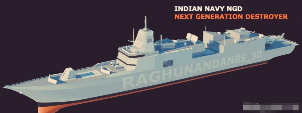 你们这么抄，还抄的那么难看！”11月26日，印度推出的，印度自己的万吨大驱设想图