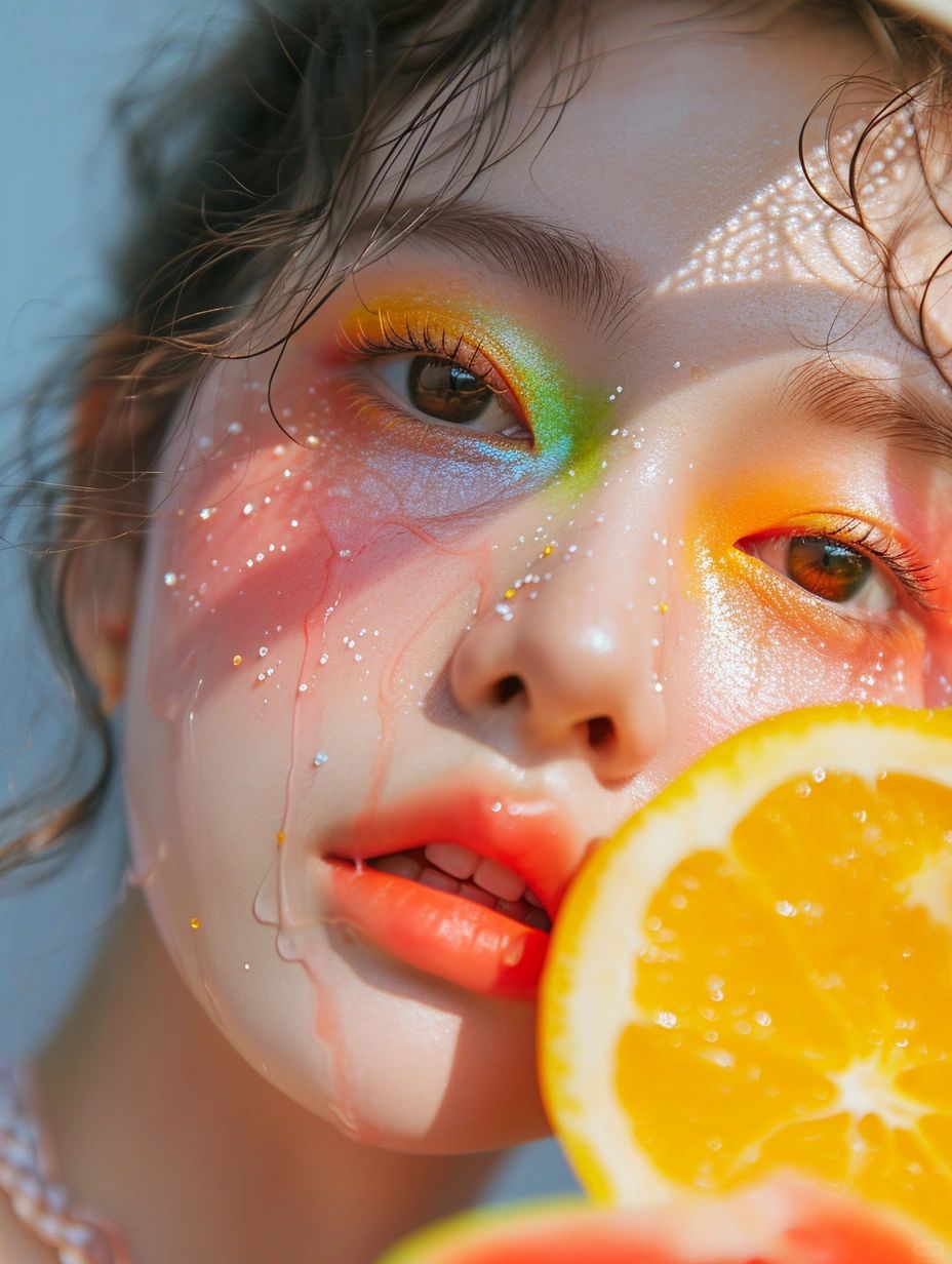 多巴胺妆容Look专治不开心🌈
多巴胺产生的原理咱就不说了，
人是视觉动物，色