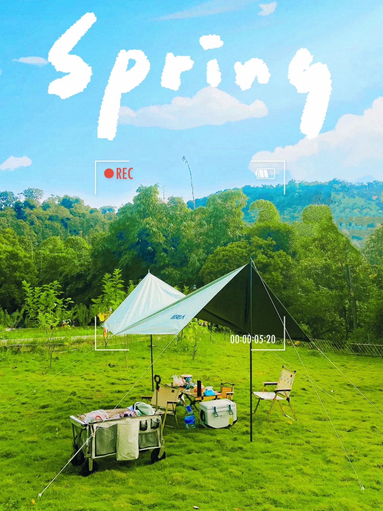 安静的露营地🏕️户外活动烧烤露营遛娃