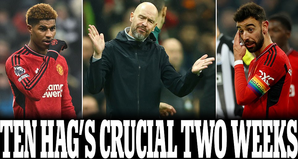 英国媒体邮报分析称，接下来的两周是决定了曼联和滕哈格前途的两周。在做客安菲尔德前