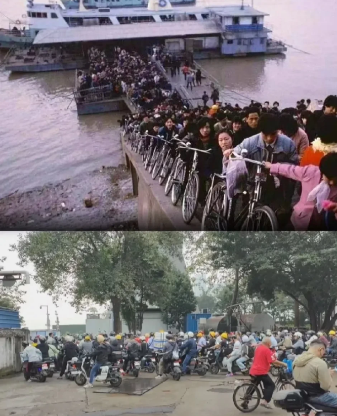 芳村的朋友，你地好吗？广州百万电鸡过珠江。“历史总是惊人的相似”真是辛苦芳村开电