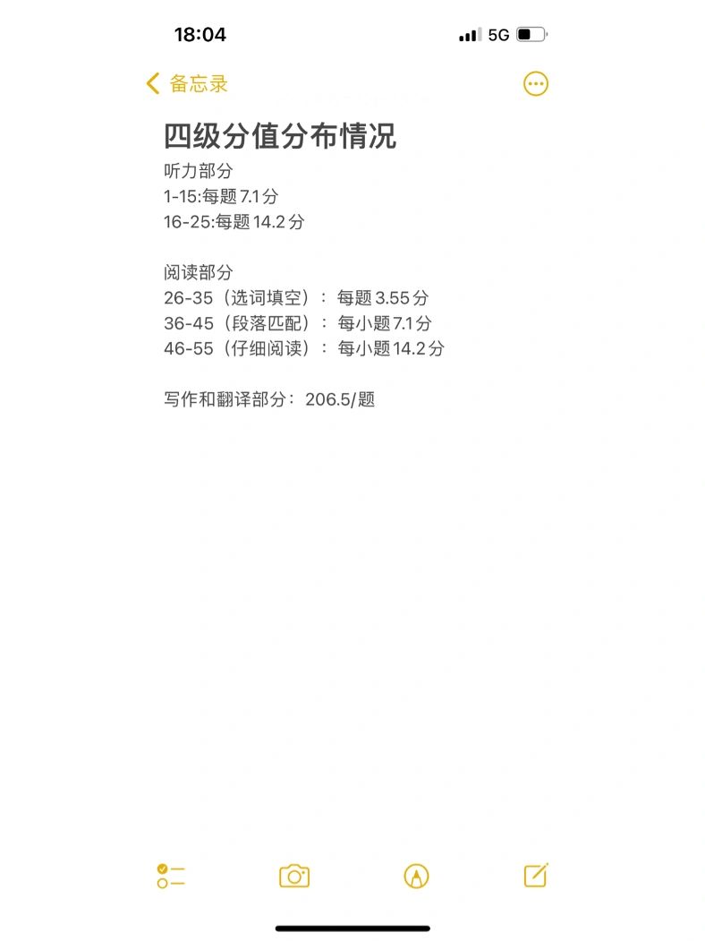 四级各题分数#四级听力25个怎么算分#