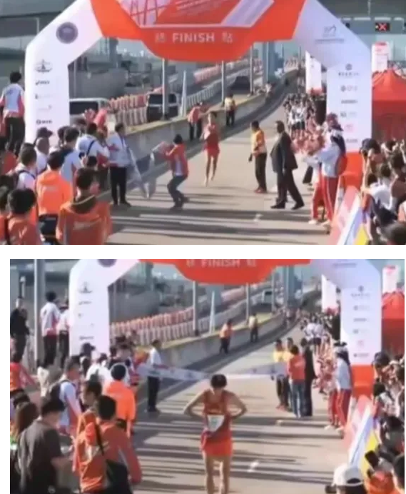港珠澳大桥马拉松赛，不让中国选手冲线而上了热搜。我查看了一下实际情况，港珠澳大桥