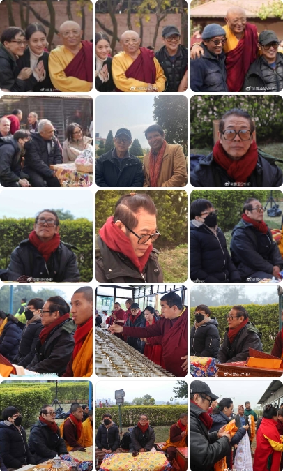 近日，李连杰到尼泊尔加德满都修行，62岁利智罕见露面。