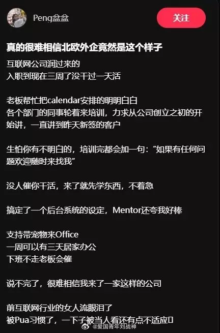 “真的很难相信北欧外企竟然是这个样子” ​