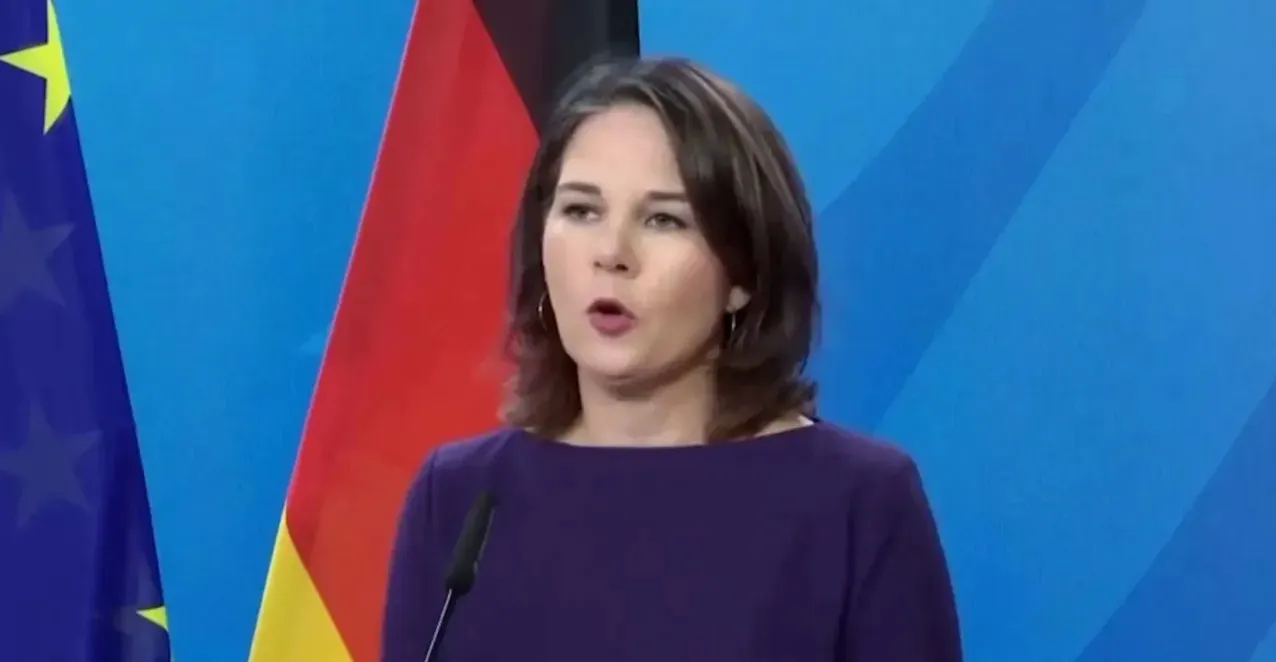 这两天，那个德国的360女外长贝尔伯克去了中东，表面上看起来是去调解巴以冲突了。