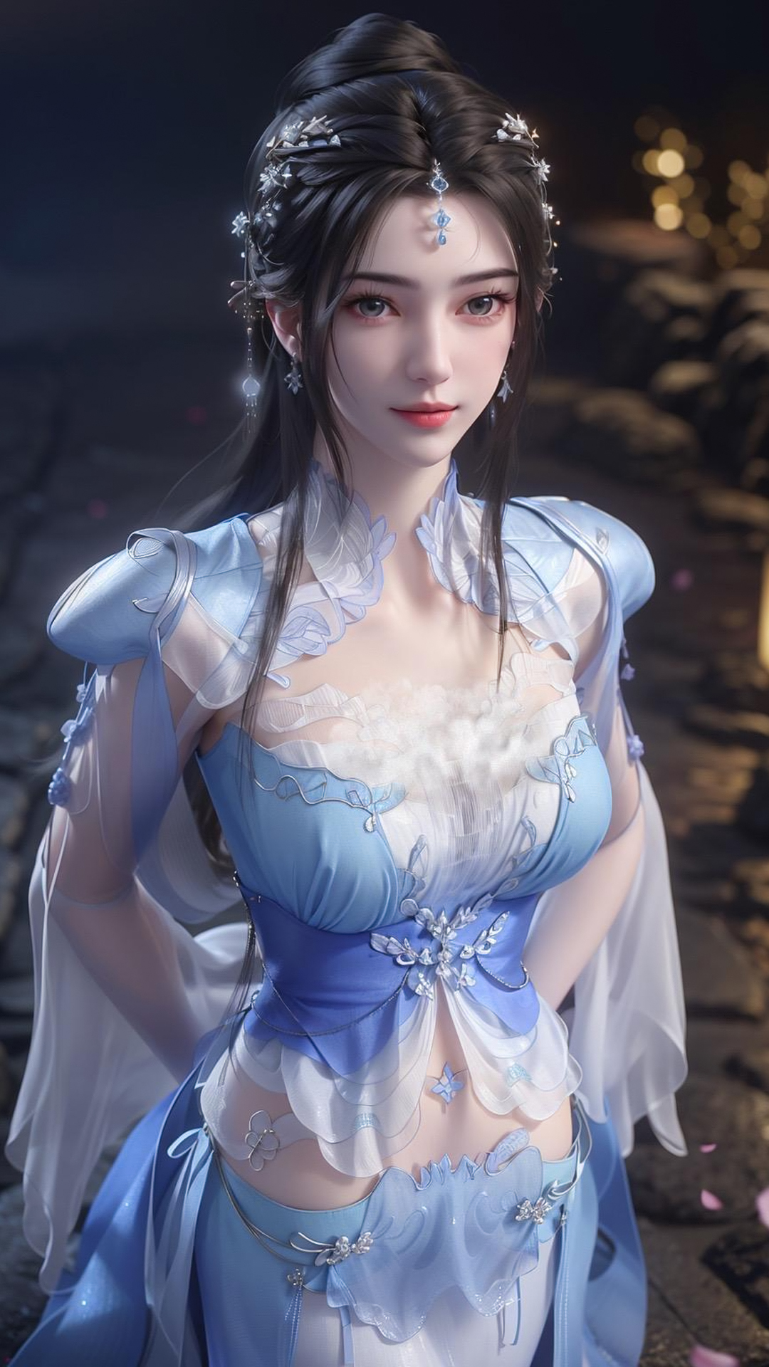 国漫女神｜《仙逆》女主角李慕婉AI超清手机壁纸：男角王林的妻子，朱雀星三级修真国