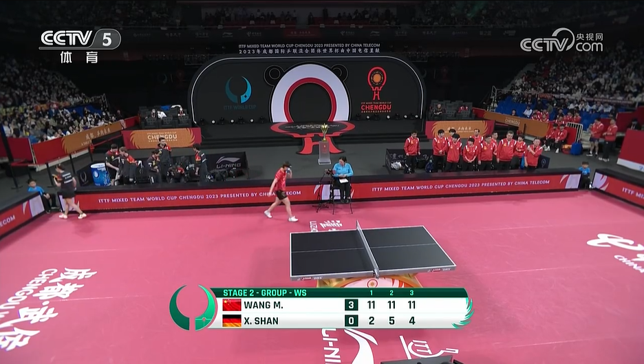 王曼昱太残暴了，三局比赛只让对手拿到11分！



成都国际乒联混合团体世界杯第