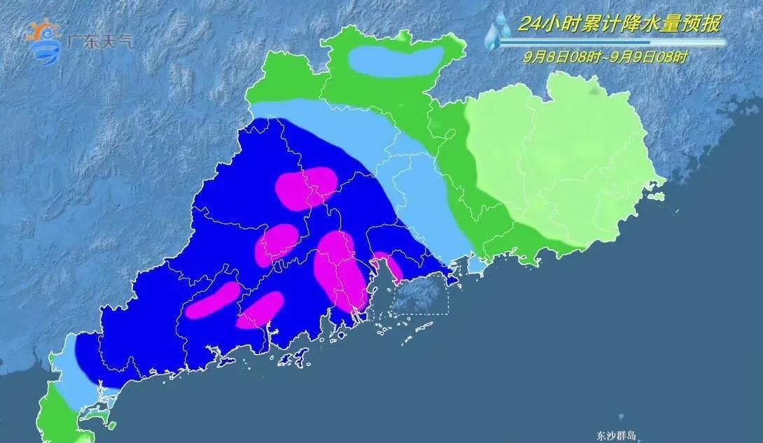 广东广西即将面临一场严峻的气象挑战，中央气象台最新公报预测未来三天内，这两地将迎
