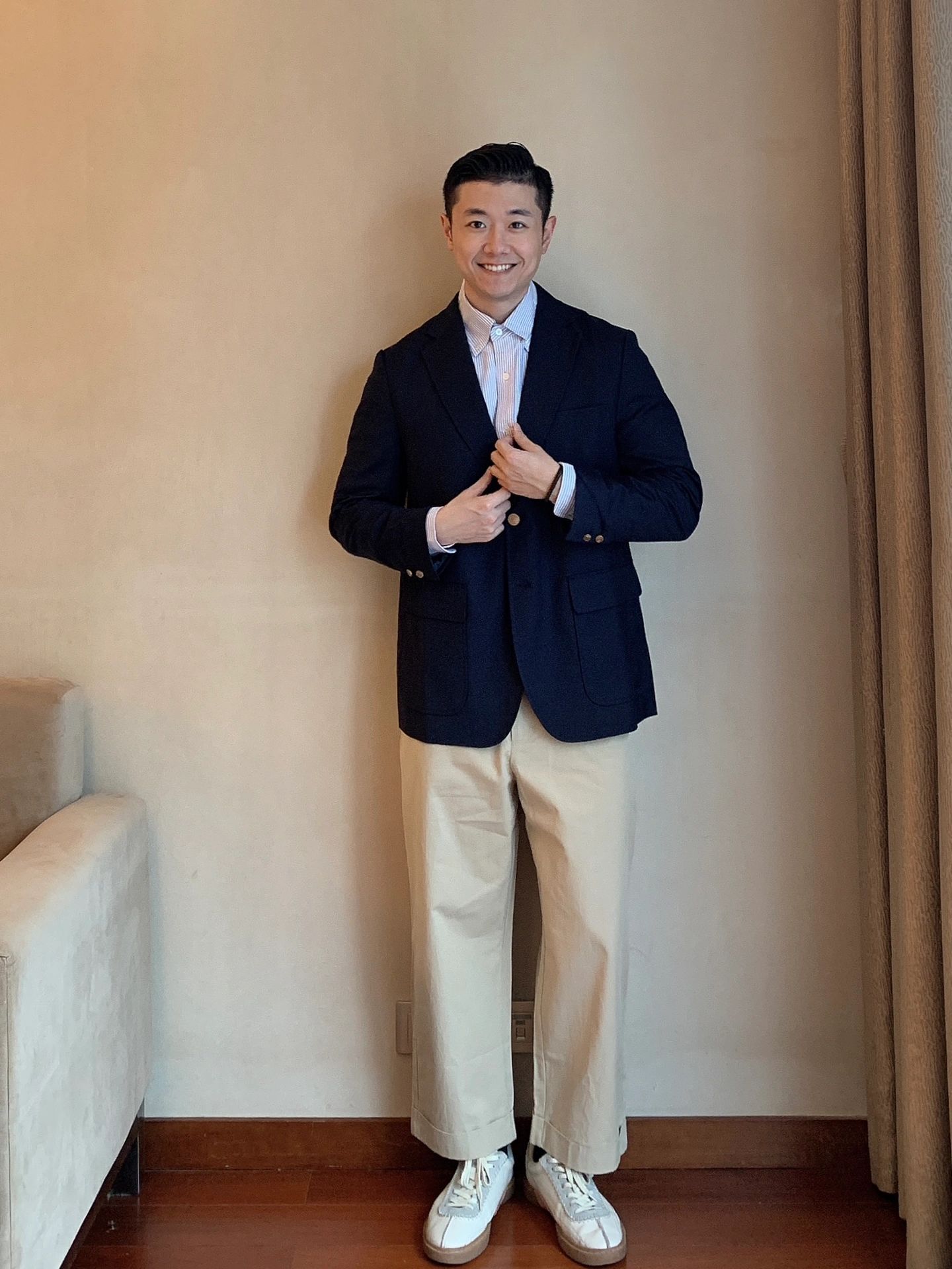 男士休闲穿搭分享非正式学院风