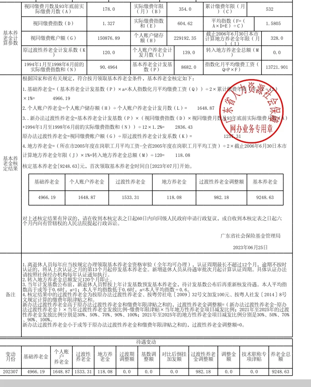 看着到账的退休金，觉得有点欣慰。16岁高中毕业，79年正在对越反击战时选择了从军