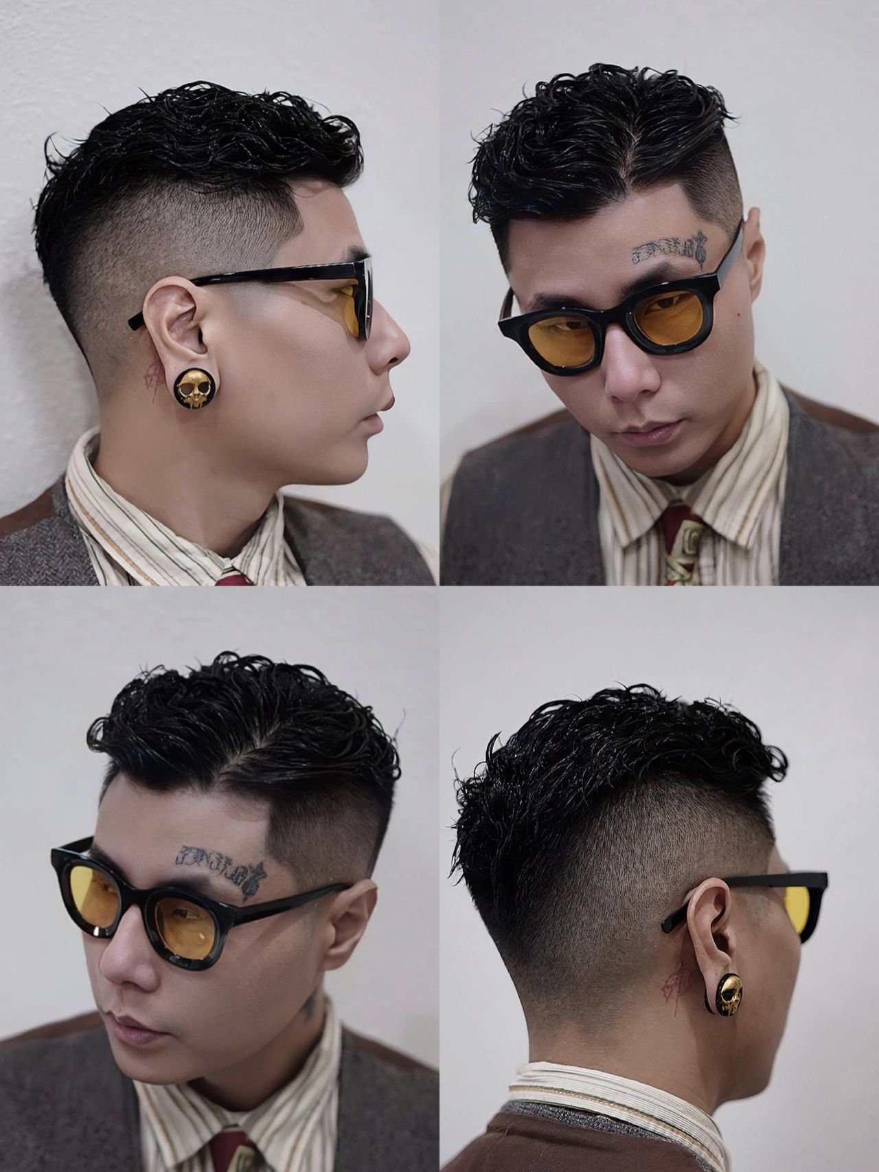 男士三七分今天分享这款偏港风