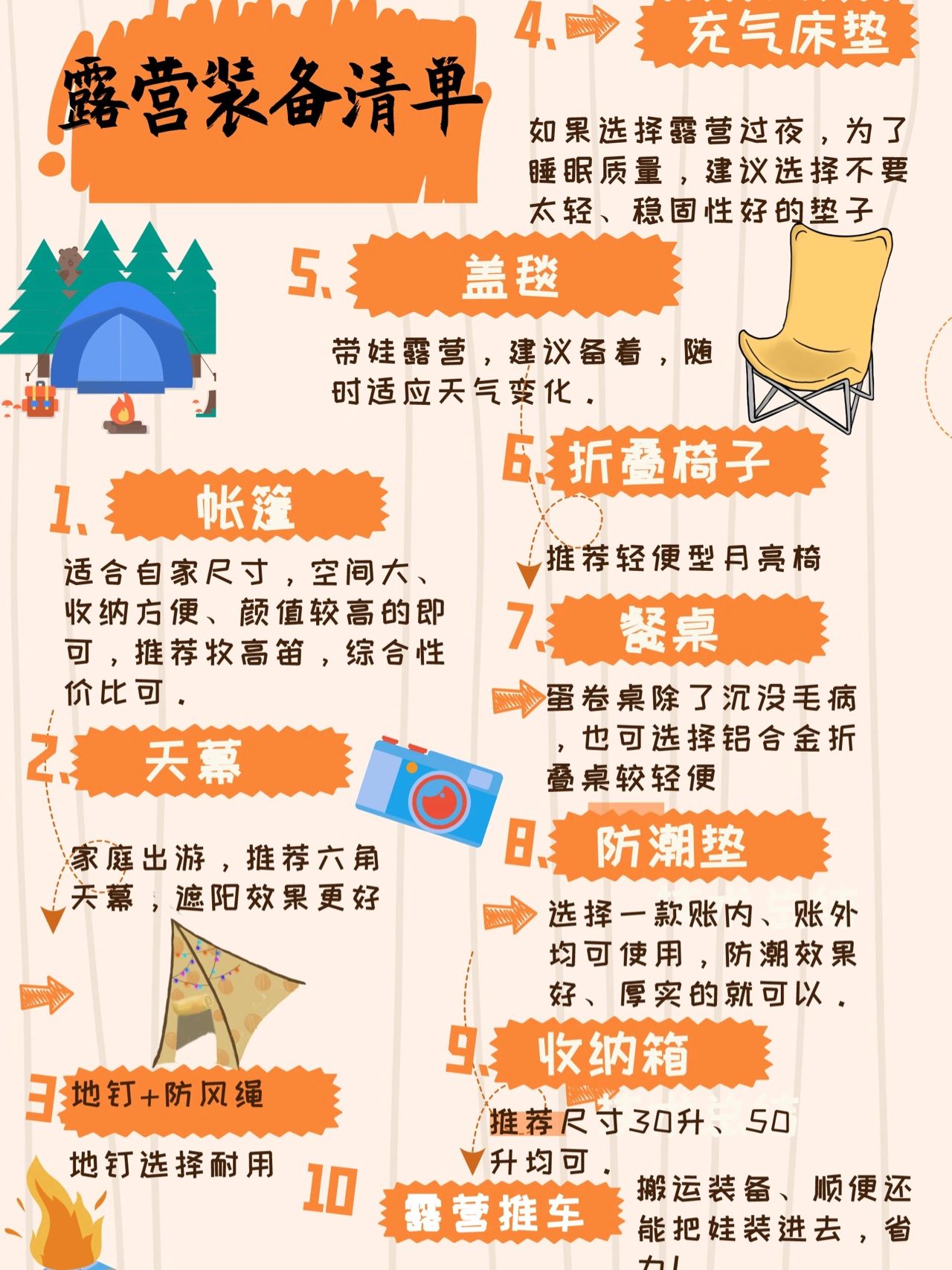 北京团建新手户外露营超全装备清单
