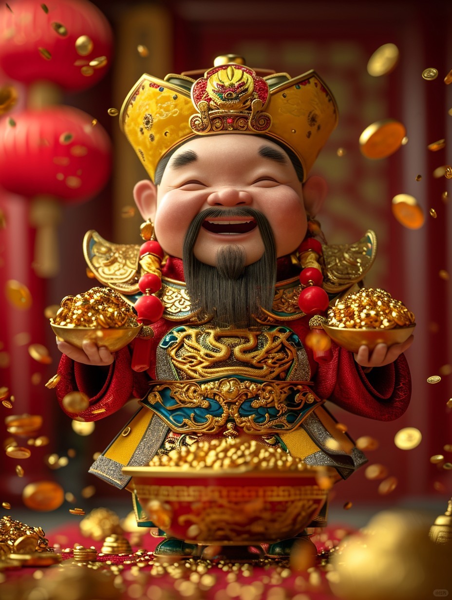 财神来到我家门，财运滚滚来，接财咯！
😀财神到
祝你事业如日中天
恋人/友情亲